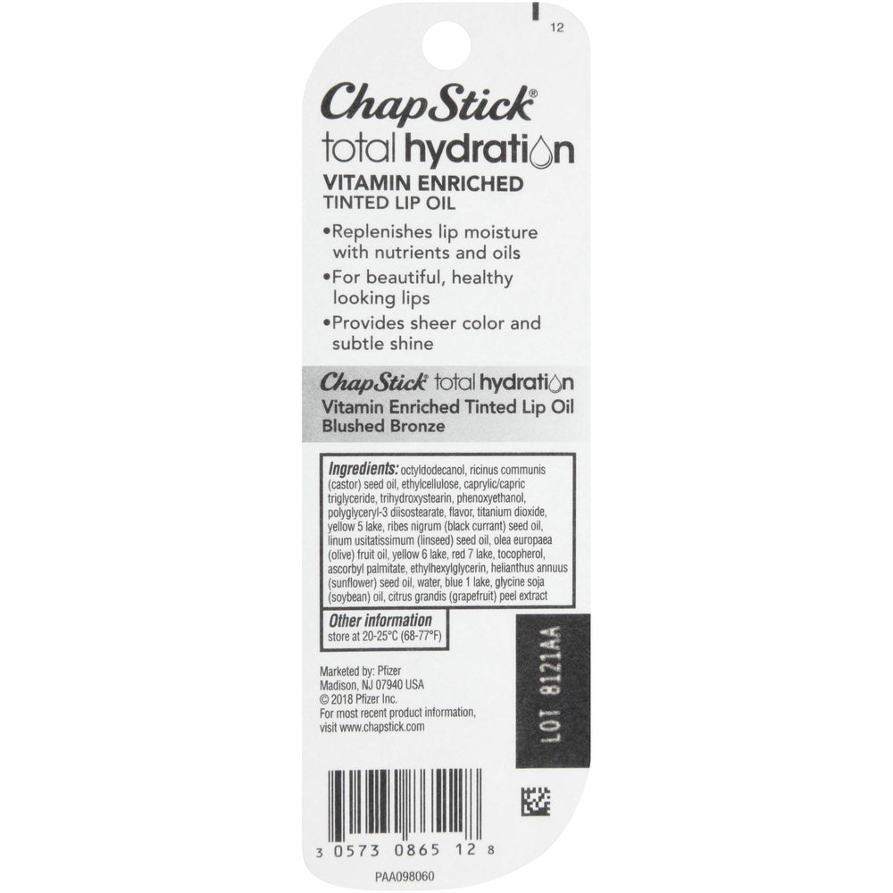 ChapStick placed inside a purse pocket showing on-the-go portability and quick touch-ups