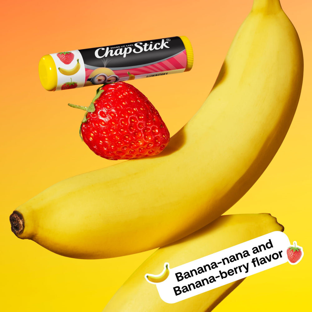 ChapStick Minions cap and twist mechanism demonstrating secure closure and simple use