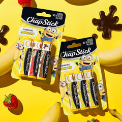 ChapStick Minions arranged on party table to inspire themed celebration ideas
