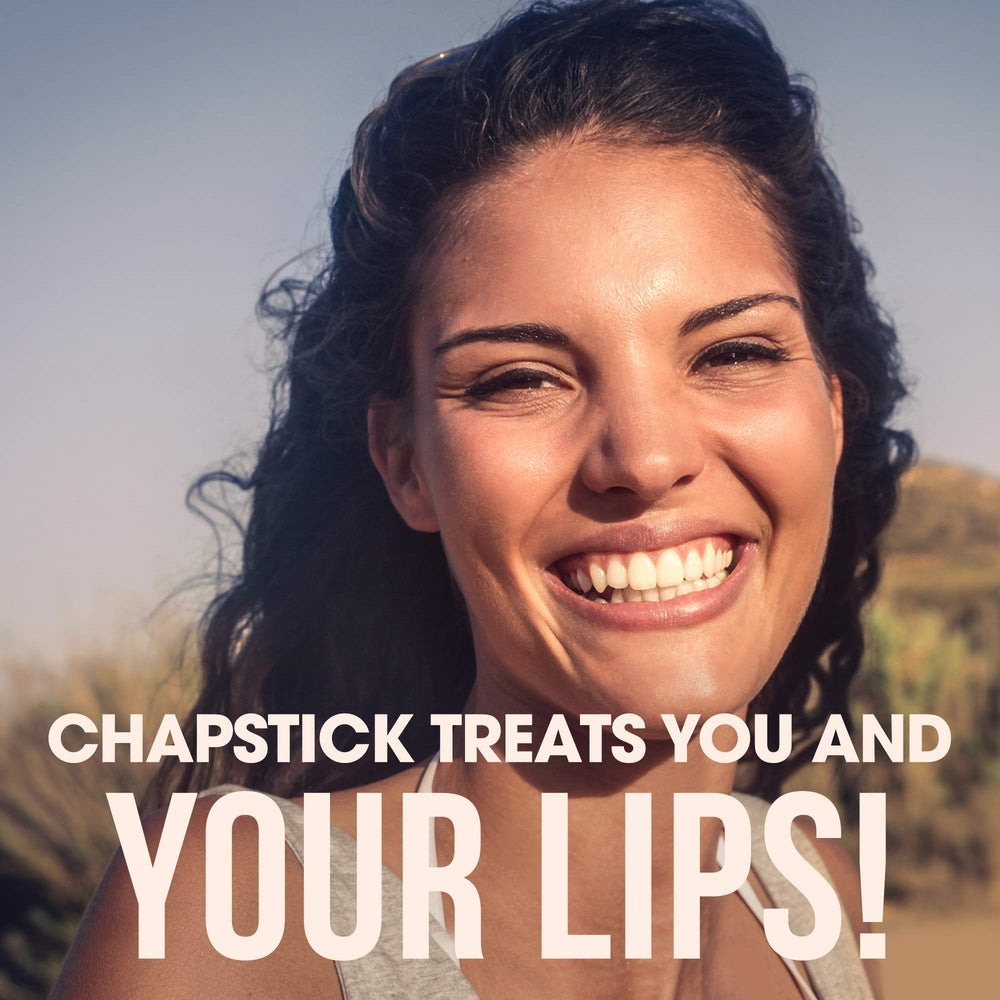 single ChapStick Moisturizer tube closeup highlighting smooth application