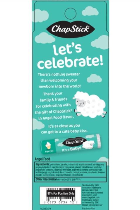 ChapStick multipack back label details showing brand and ingredient info benefit