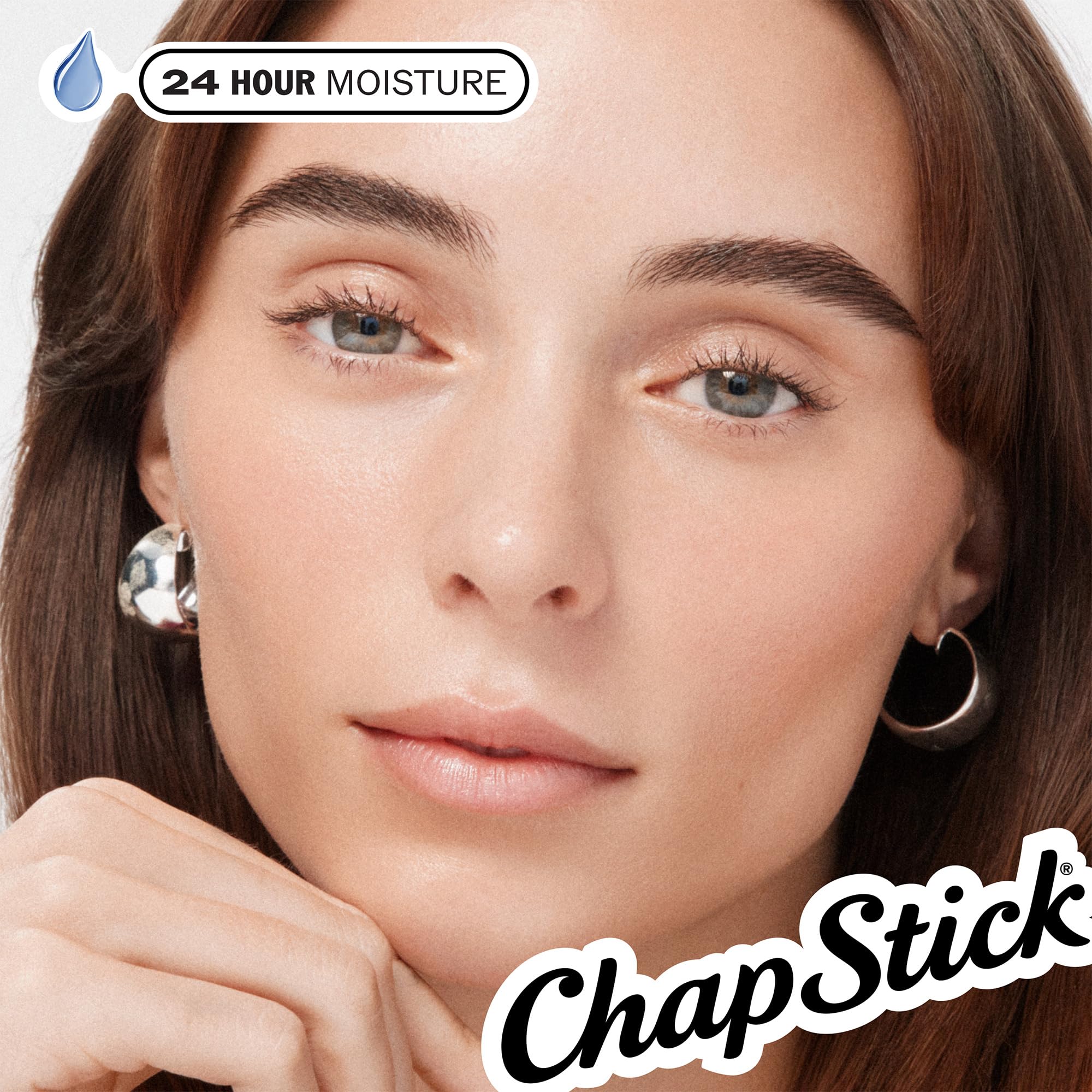 ChapStick close-up of texture and bullet shape showing smooth application