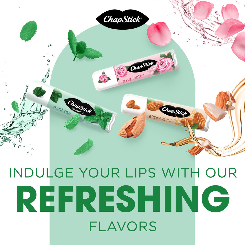 ChapStick Spa Collection Almond Oil tube close-up showing soothing texture