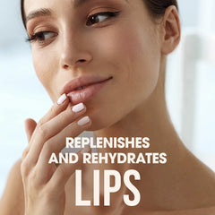 Hand holding five ChapStick tubes offering convenient portable hydration