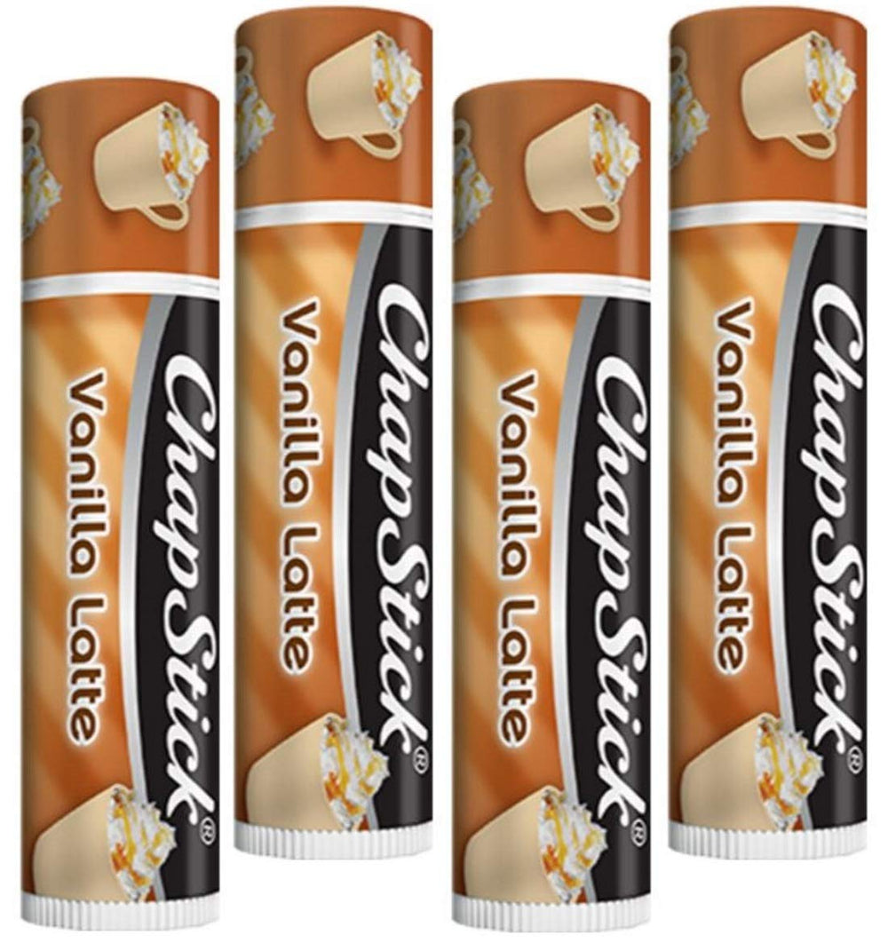 ChapStick Vanilla Latte front packaging showing tube and comforting hydration