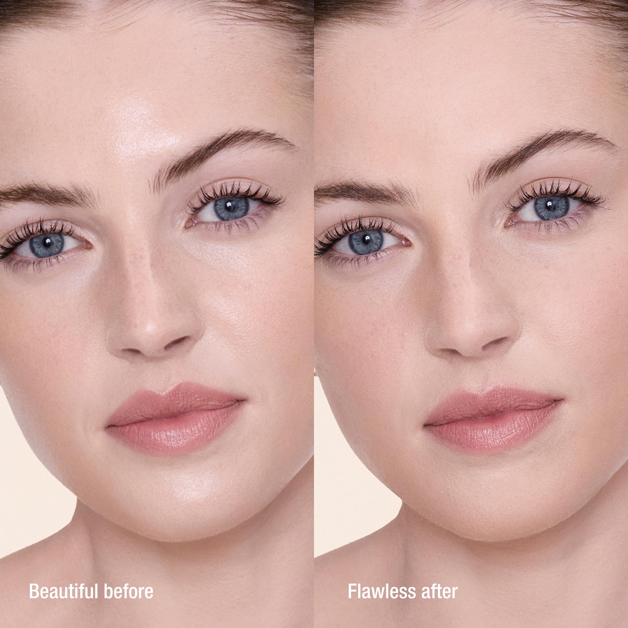 Charlotte Tilbury compact with refill demonstrating eco-friendly refillable convenience
