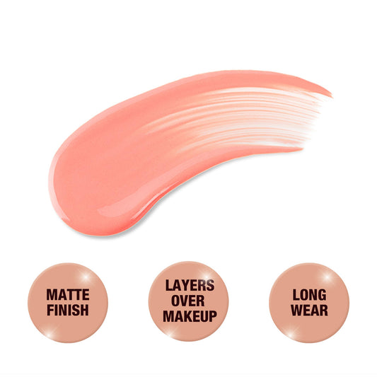 Charlotte Tilbury cushion applicator close-up showing soft tip for precise, mess-free dotting