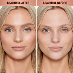 Charlotte Tilbury texture swipe highlighting blendable tint and dewy finish