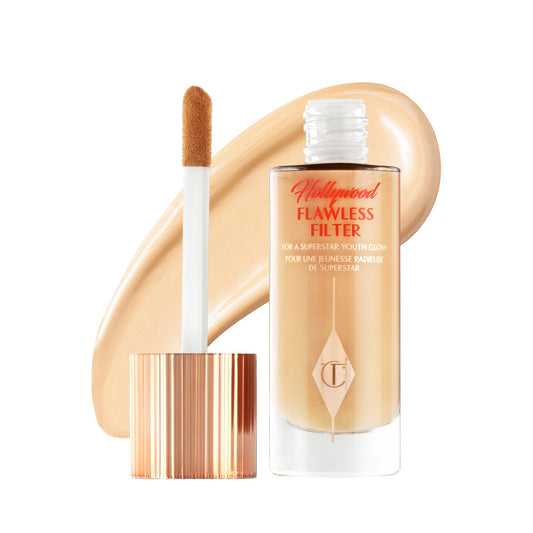 Charlotte Tilbury front packaging displaying elegant bottle and shade for quick identification