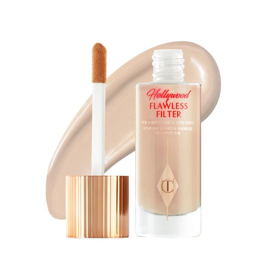 Charlotte Tilbury front packaging showing glow-boosting product benefit
