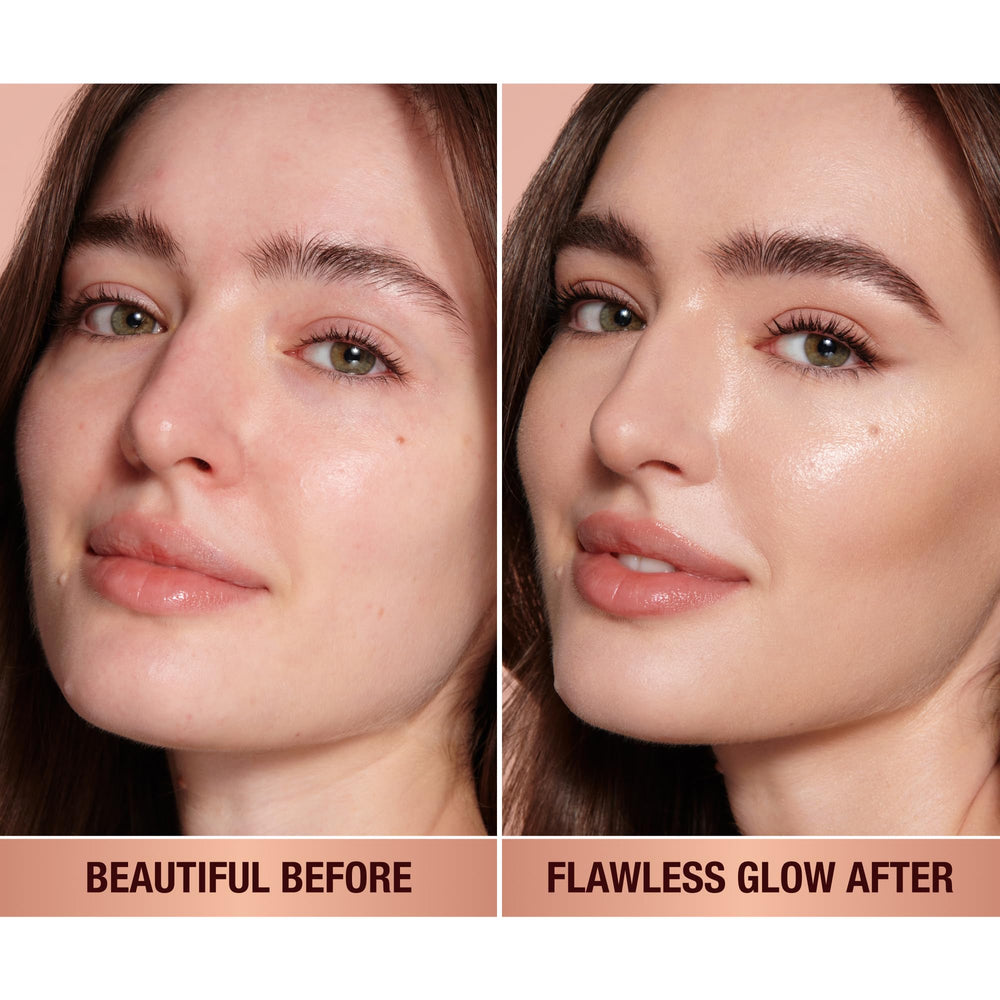 Charlotte Tilbury pump close-up highlighting applicator and control