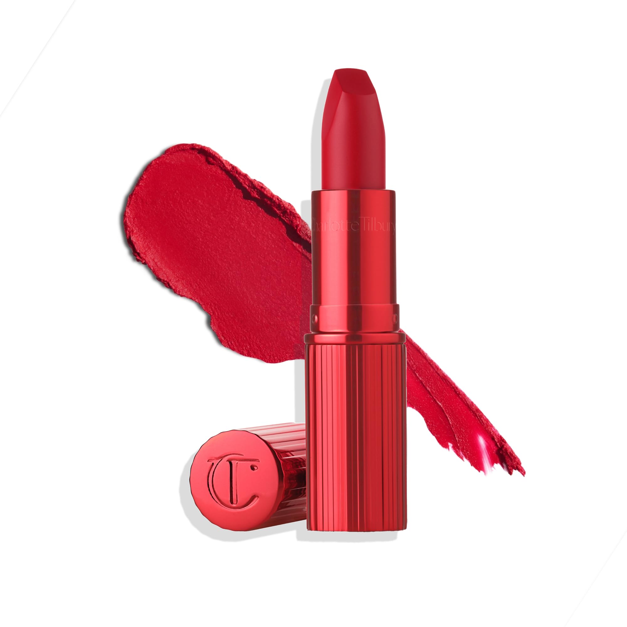 Charlotte Tilbury lipstick front packaging showing elegant tube and shade