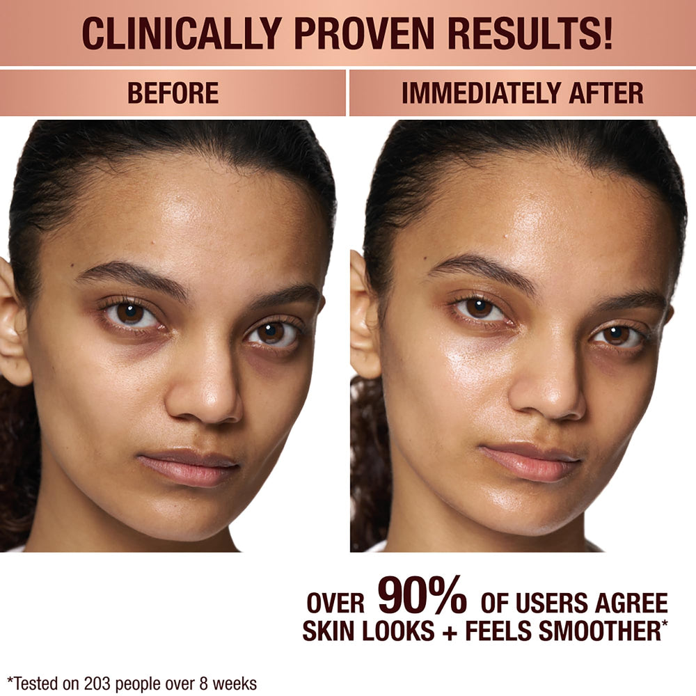 Charlotte Tilbury texture close-up demonstrating weightless, smooth finish