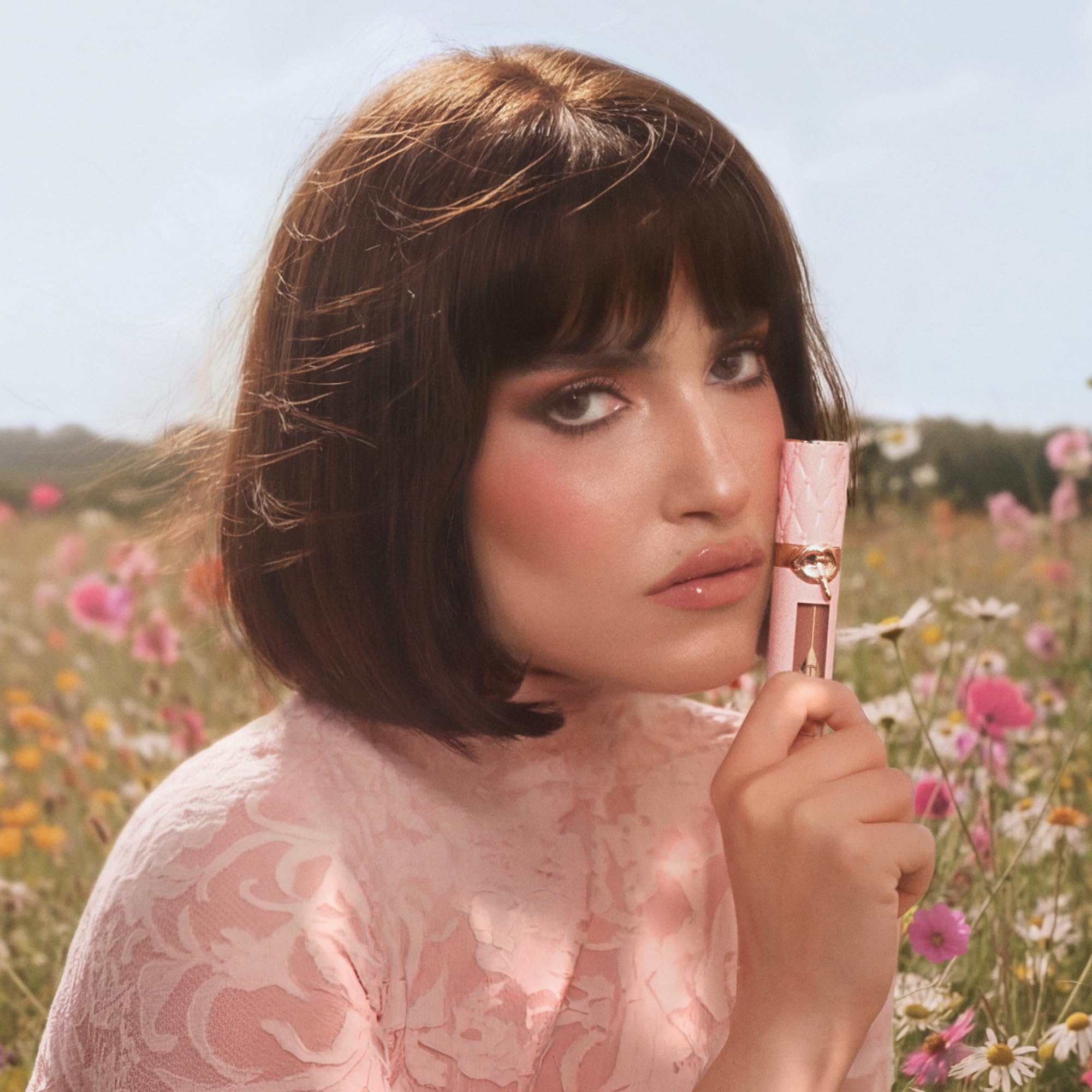 Charlotte Tilbury label close-up highlighting Collageneer for plump-effect benefit