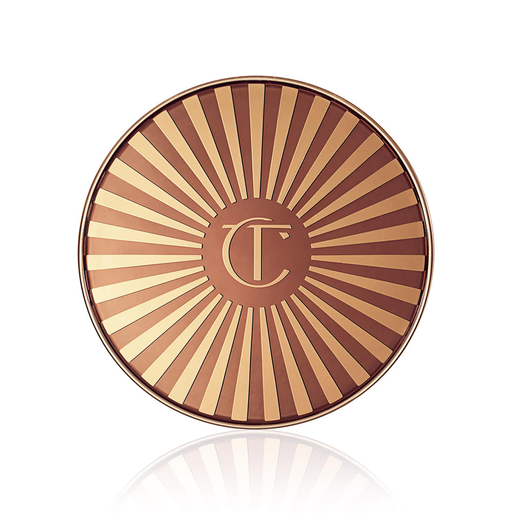 Charlotte Tilbury label close-up highlighting ingredients and accurate shade info