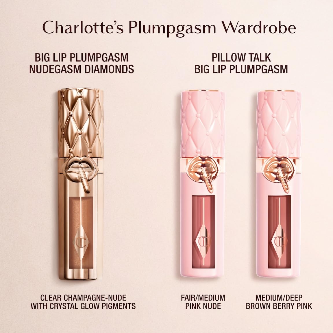 Charlotte Tilbury lifestyle evening look showing luminous sparkle and glam benefit
