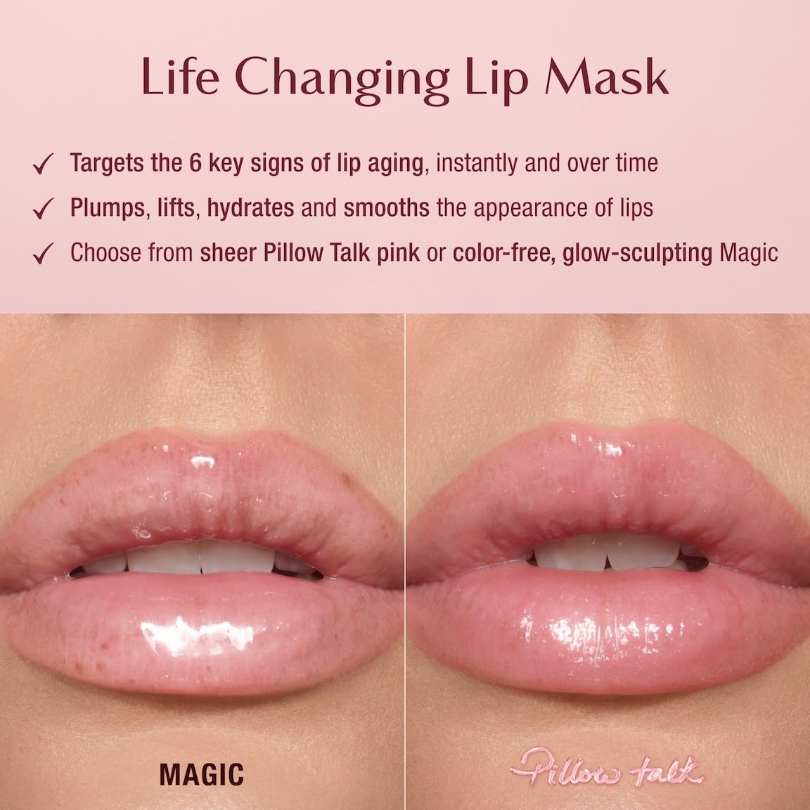 Charlotte Tilbury close-up of balm texture highlighting smooth glide