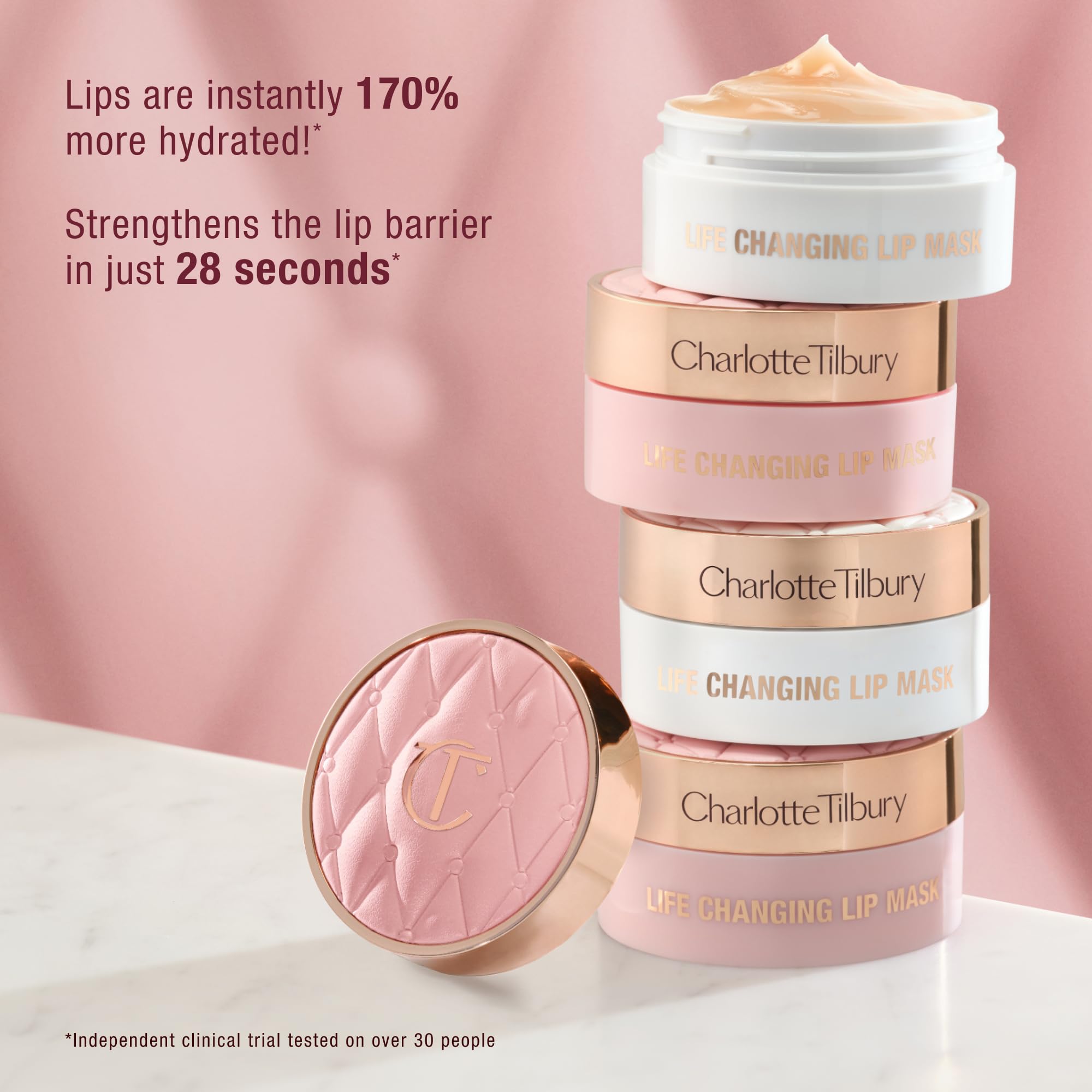 Charlotte Tilbury boxed packaging with jar demonstrating gift-ready presentation