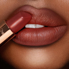 Charlotte Tilbury lipstick tube side profile highlighting sleek packaging and finish