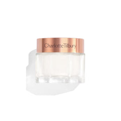 Charlotte Tilbury jar front view showing elegant packaging and daily moisture benefit