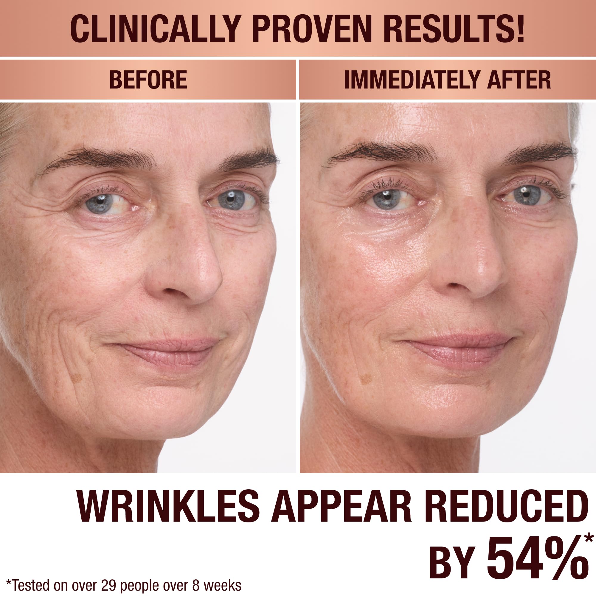 Charlotte Tilbury cream used before makeup to create smooth, long-lasting foundation base