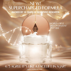 Charlotte Tilbury open jar texture close-up showing rich cream for hydration