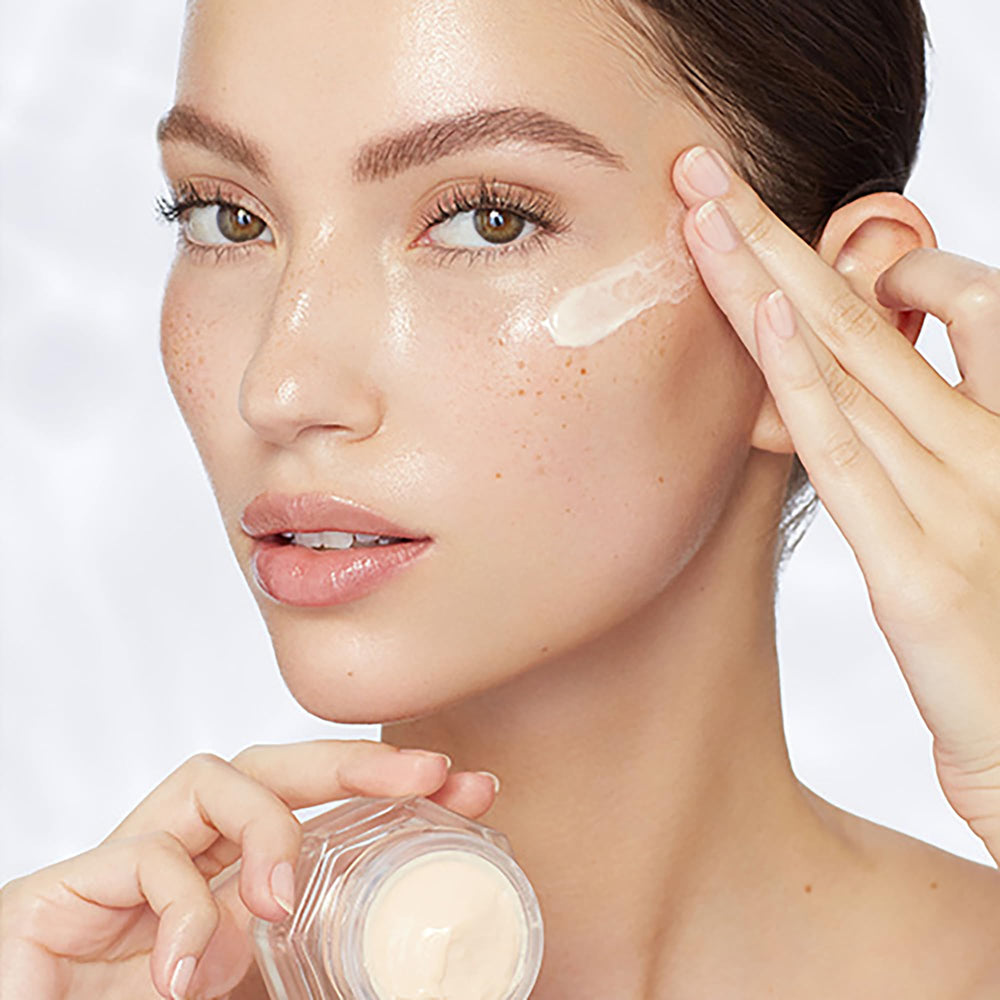 Charlotte Tilbury ingredient label detail highlighting retinol and botanical complex for visible renewal