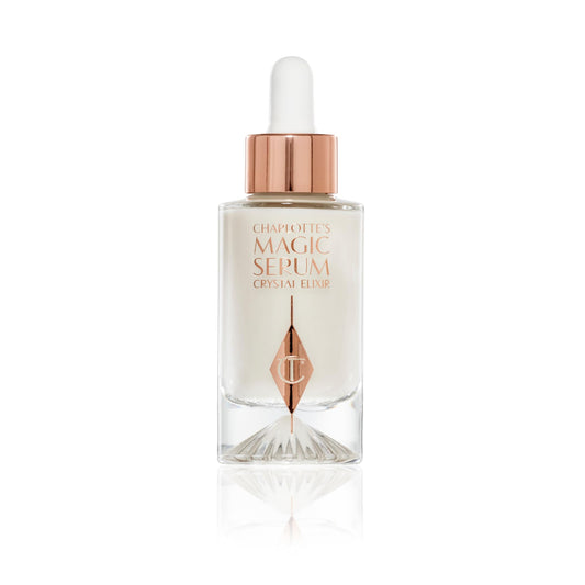 Charlotte Tilbury bottle front packaging showing elegant design and benefit