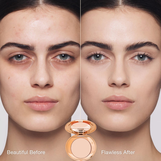 Charlotte Tilbury open tube showing creamy texture and easy blending benefit