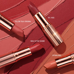 Charlotte Tilbury open cap and bullet highlighting designer tube and easy use
