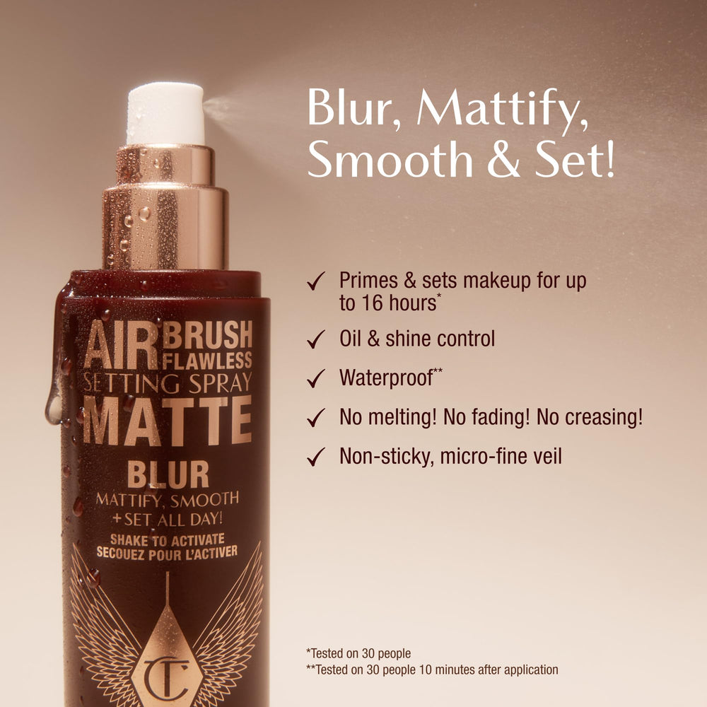 Charlotte Tilbury nozzle close-up showing ultrafine mist precision