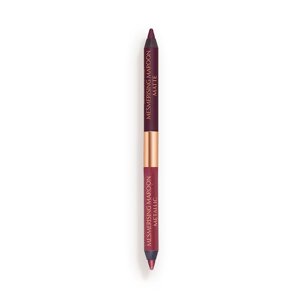 Charlotte Tilbury front packaging showing dual-ended eyeliner for easy travel and style