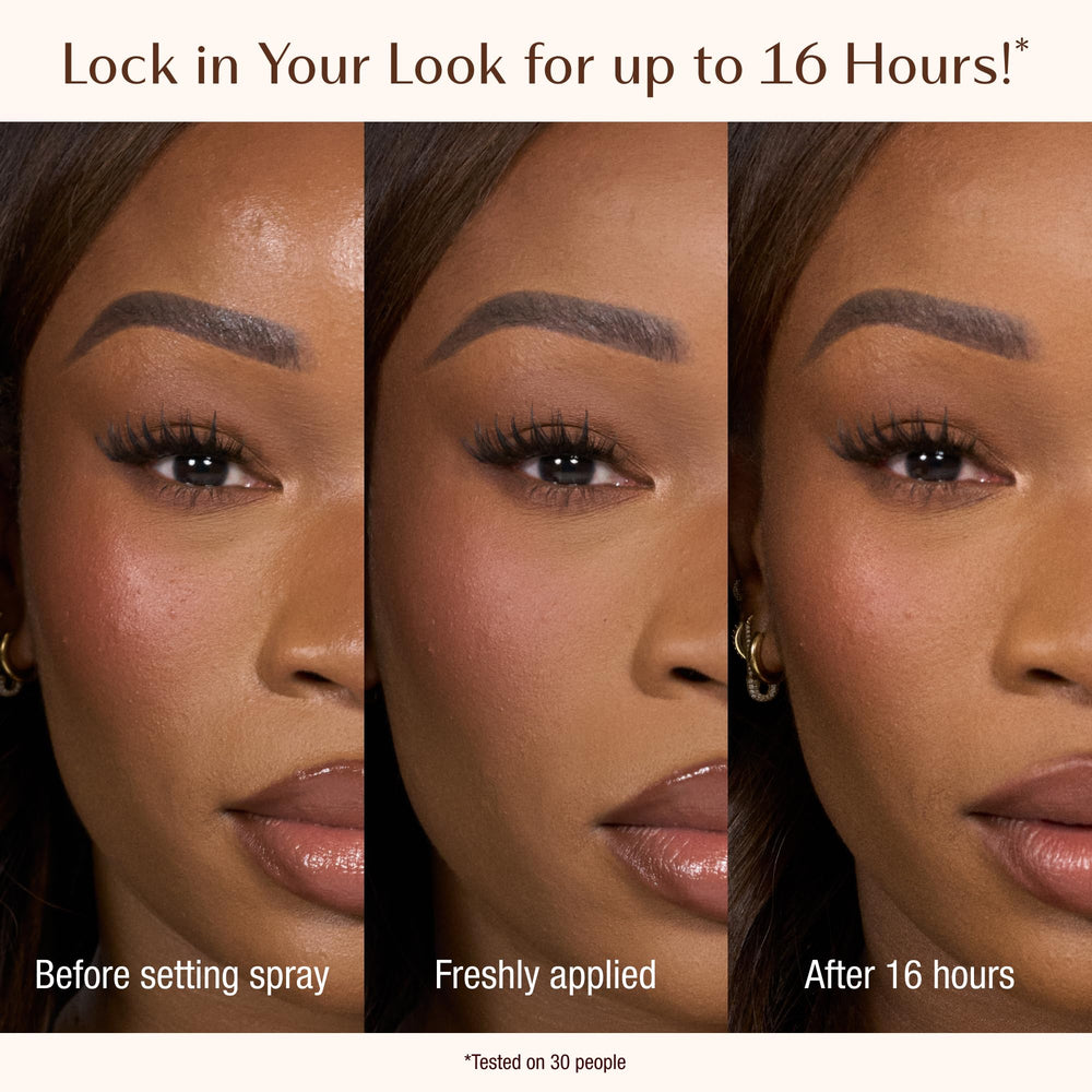 Charlotte Tilbury mist droplets in air illustrating lightweight hydration