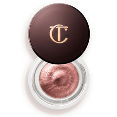 Charlotte Tilbury front pot view showing compact design and Pillow Talk shade benefit