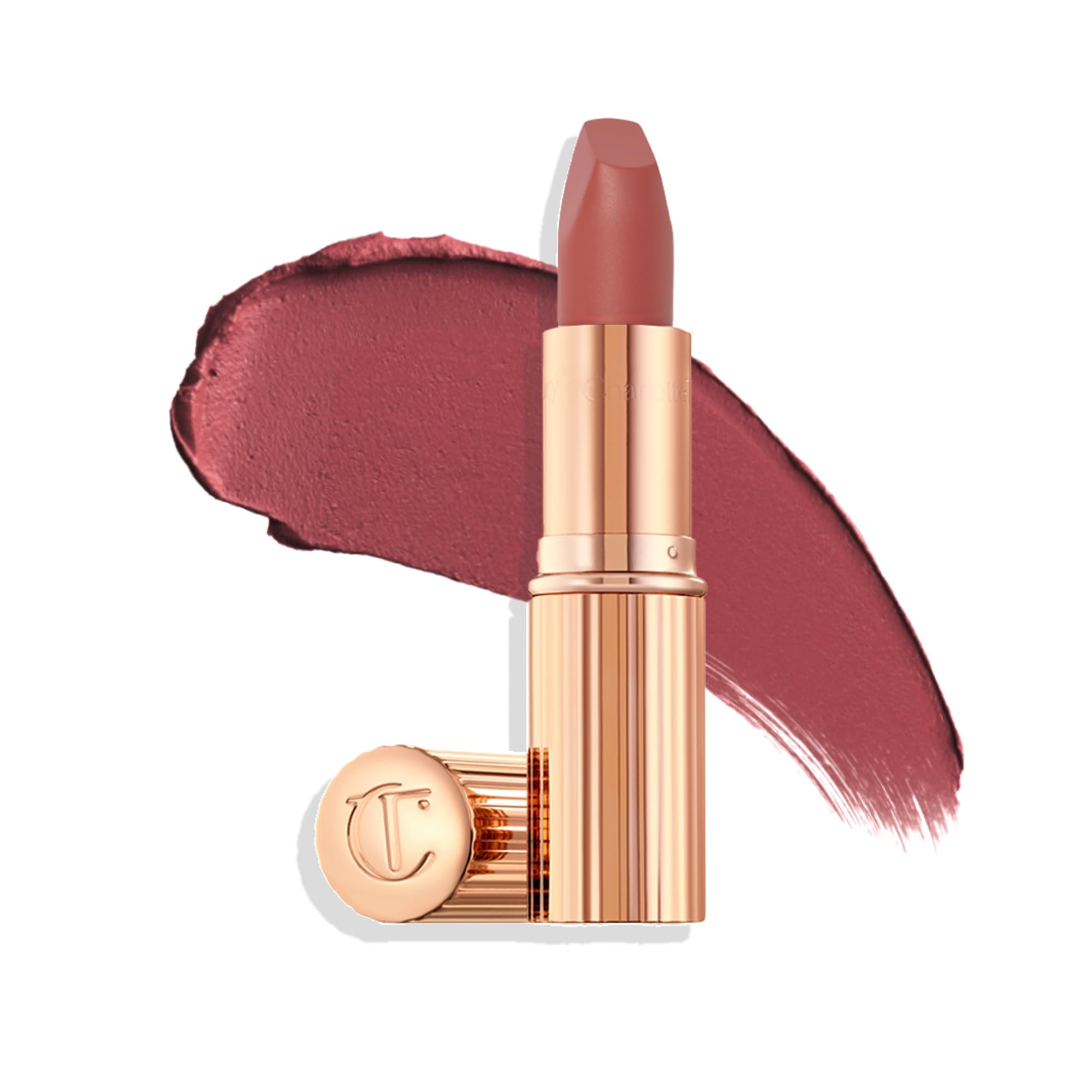 Charlotte Tilbury tube front view shows sleek branding and gift-ready design
