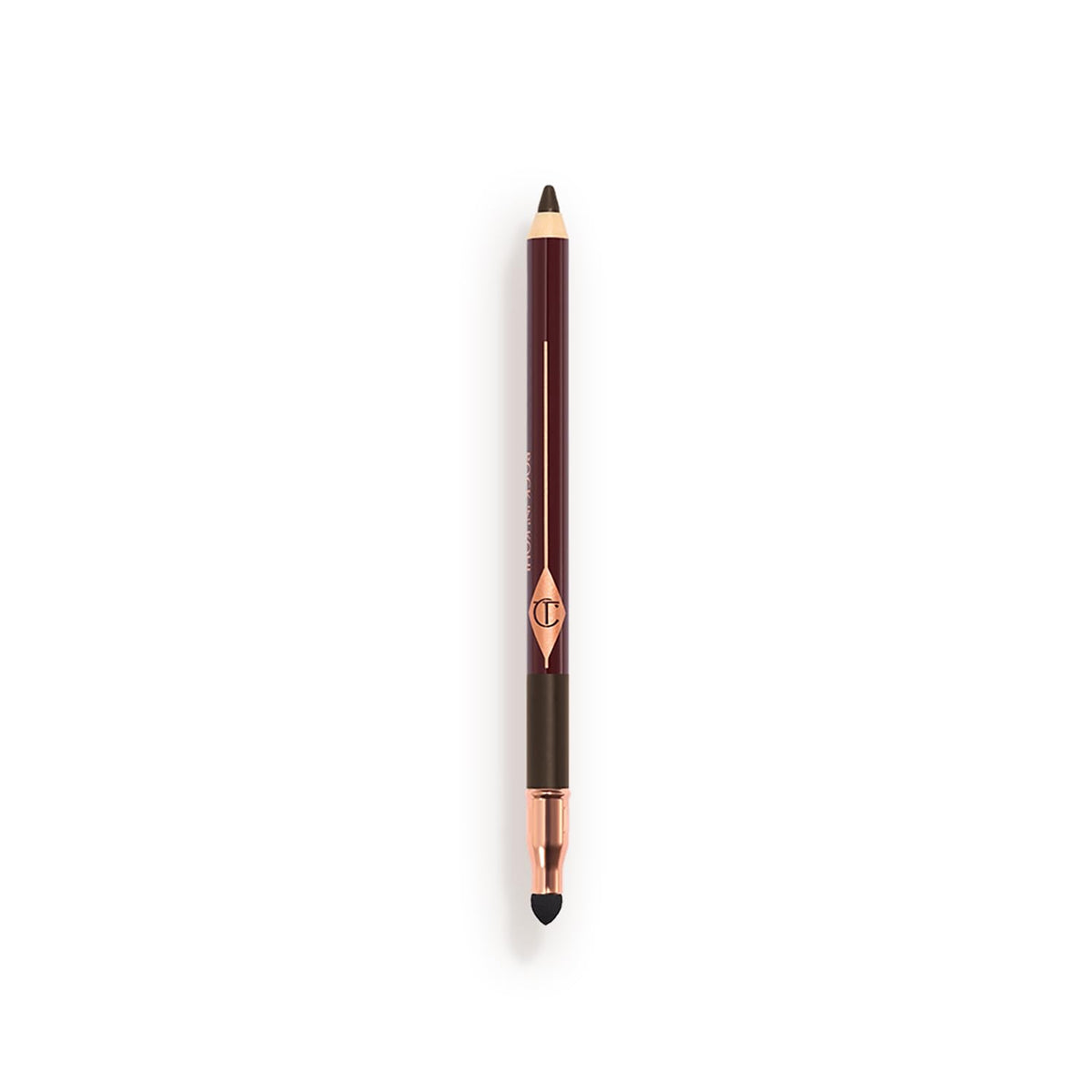 Charlotte Tilbury pencil front packaging showing product and shade benefits
