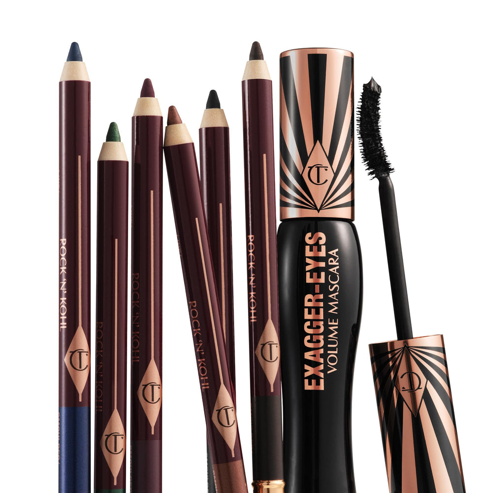 Charlotte Tilbury eyeliner applied to waterline for sultry definition