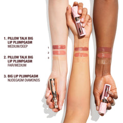 Charlotte Tilbury Fair/Medium shade on swatch card demonstrating flattering tone