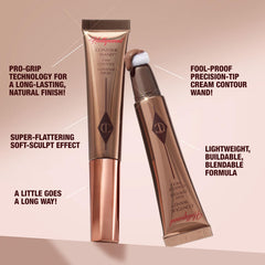 Charlotte Tilbury product held in hand to show size and travel-friendly benefit