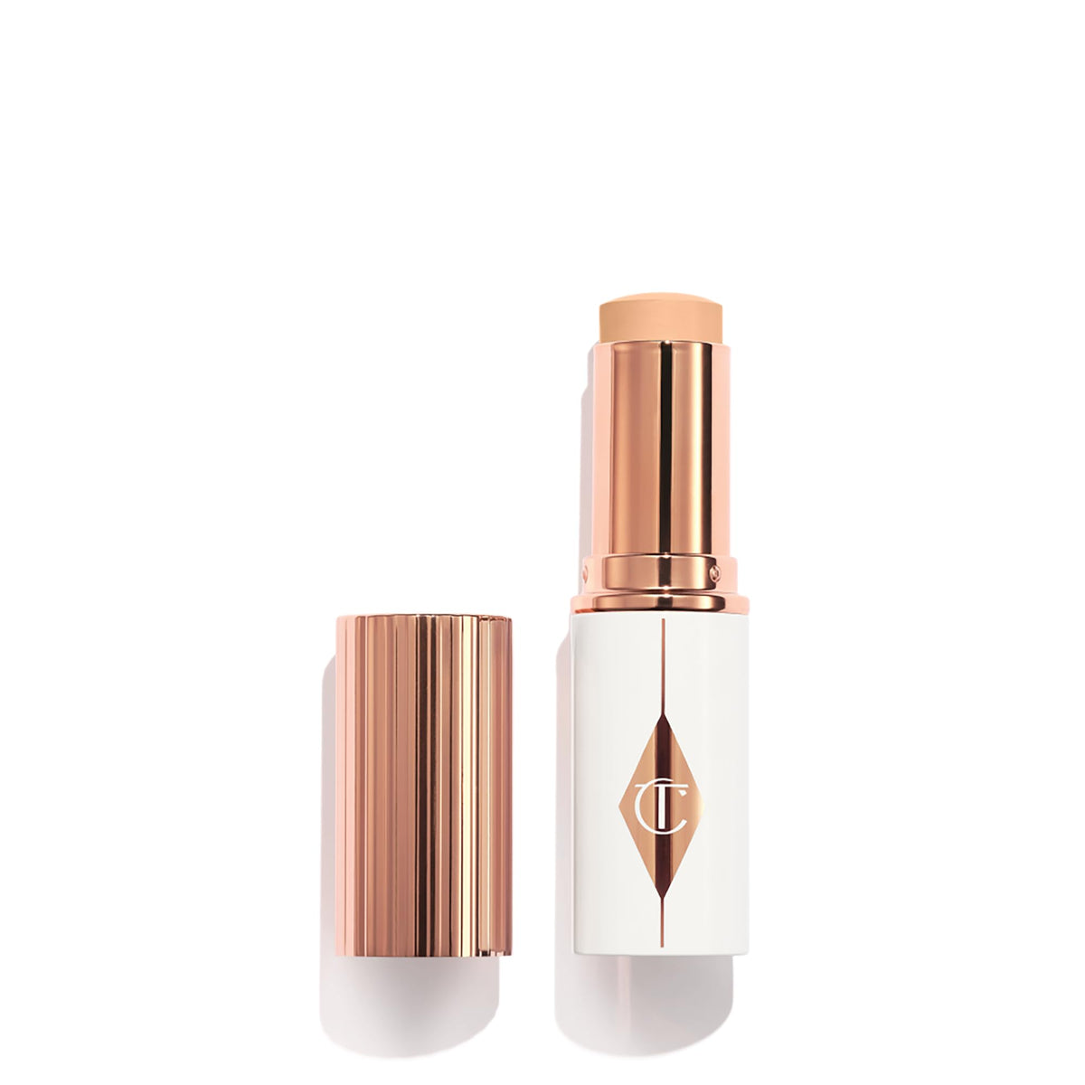 Charlotte Tilbury stick front packaging showing sleek design and portability