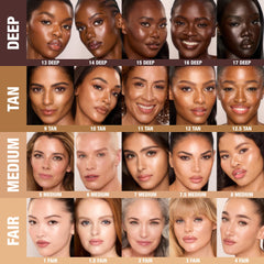 Charlotte Tilbury stick inside makeup bag showing compact travel-friendly size