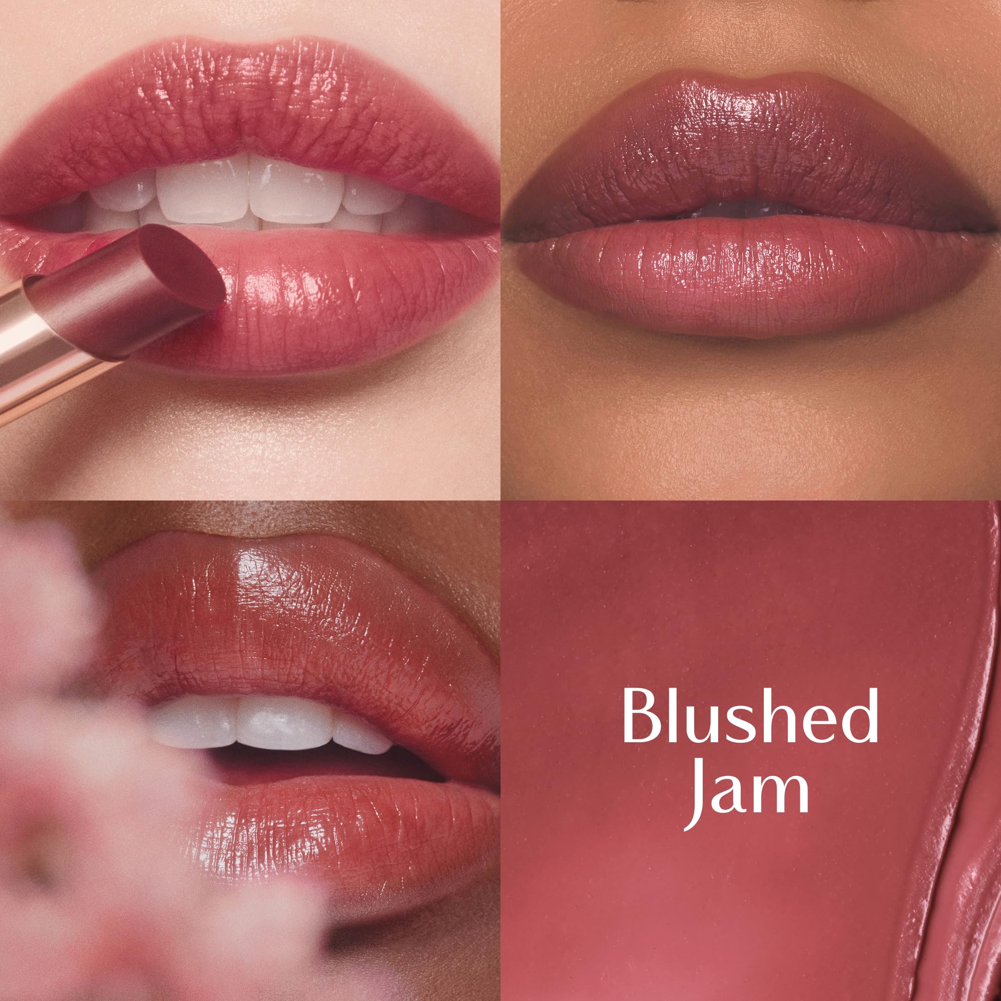 Charlotte Tilbury close-up of balm tip showing smooth texture for comfortable glide