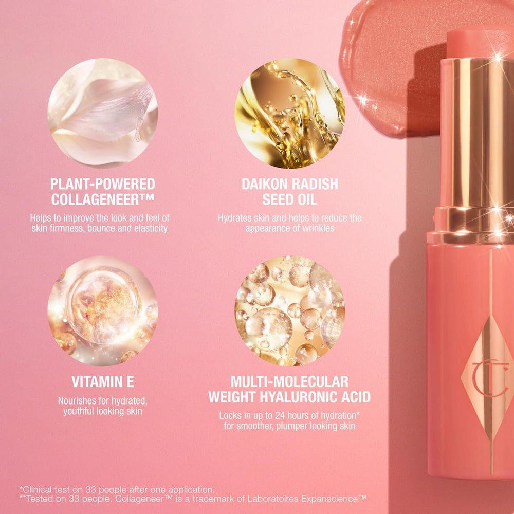 Charlotte Tilbury swatches on arm showing shade range and blendability