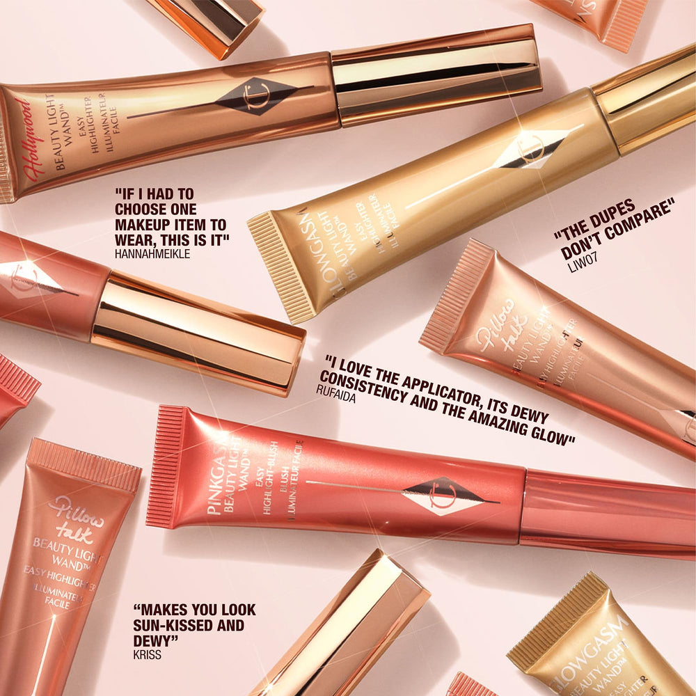 Charlotte Tilbury displayed on vanity for lifestyle styling and beauty routine inspiration