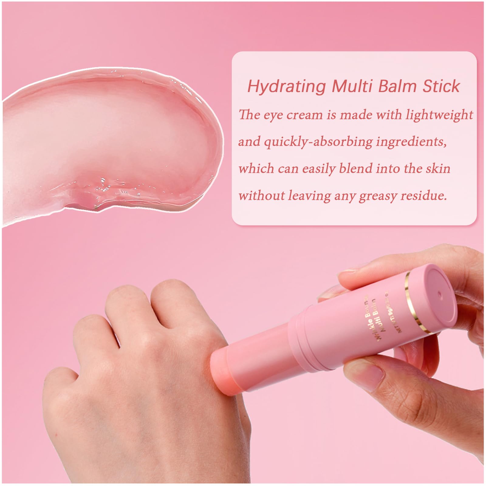 Charm Kiss close-up of stick tip detail, precise application for fine lines