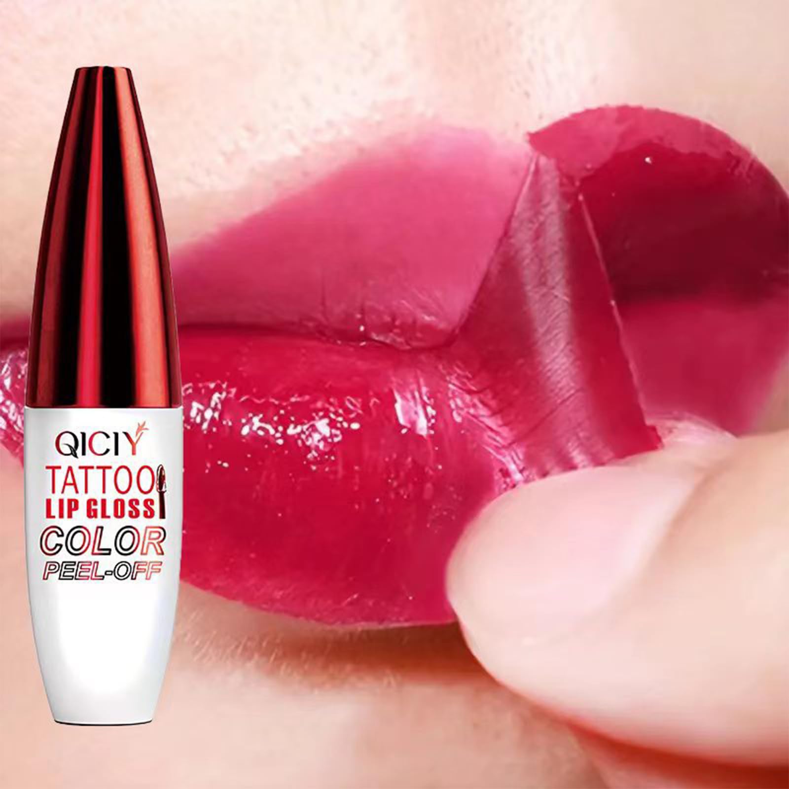 Charm Kiss close-up of glossy film texture illustrating smooth even application