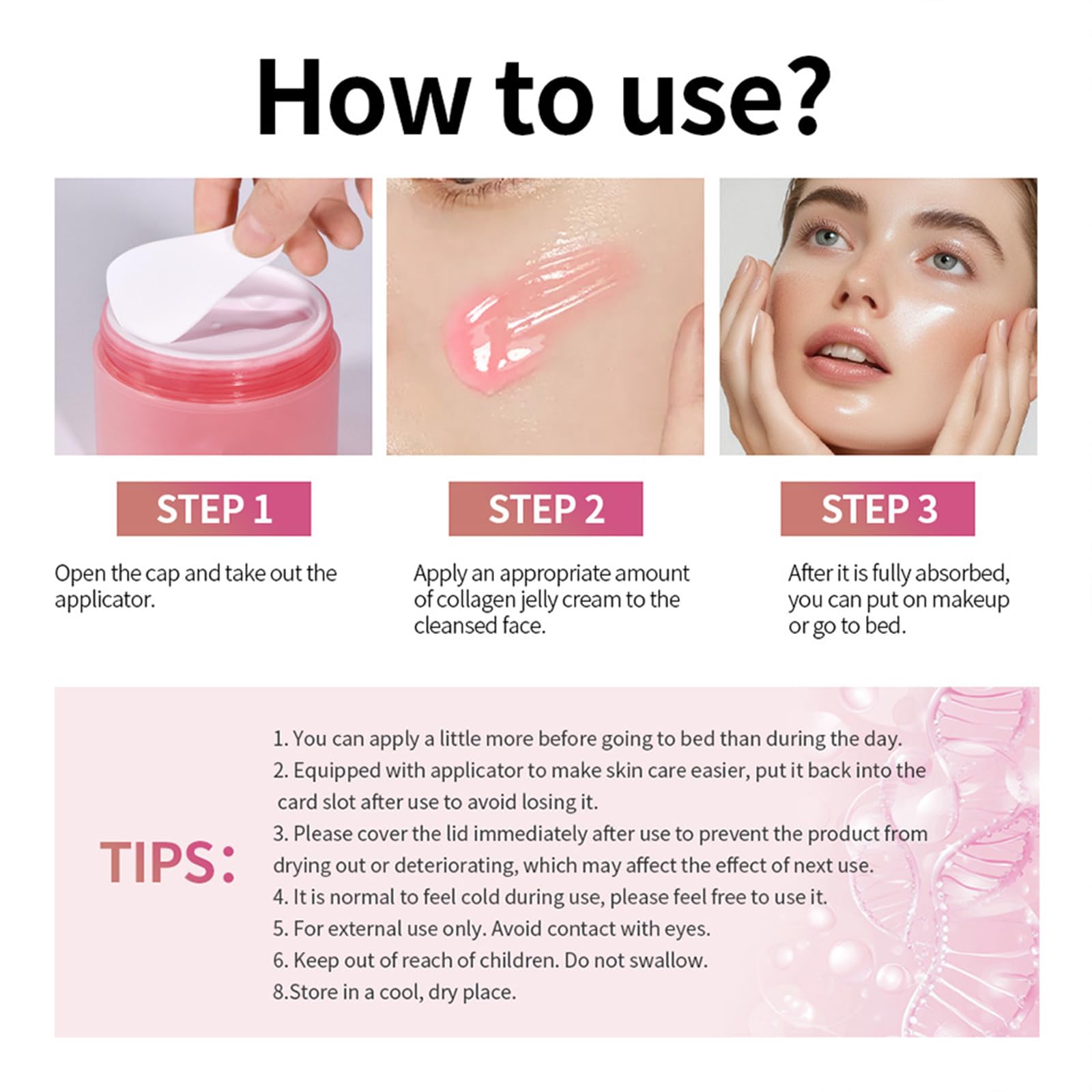 Charm Kiss ingredient label highlighting niacinamide and collagen