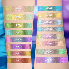 Charmacy angle light shift detail showing color-changing duochrome benefit with sparkle