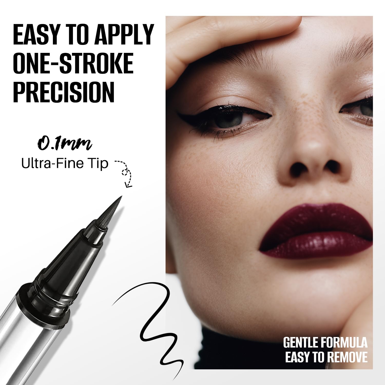 Charmacy eyeliner pen held in hand for scale aiding steady application