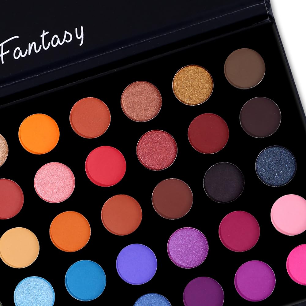 CHARMCODE palette on vanity with brushes showing kit-ready styling benefit